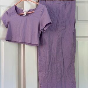 H&M Purple Midi Dress